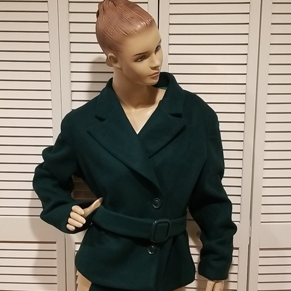 Green All Wrapped up Belted Jacket sz XL NWT